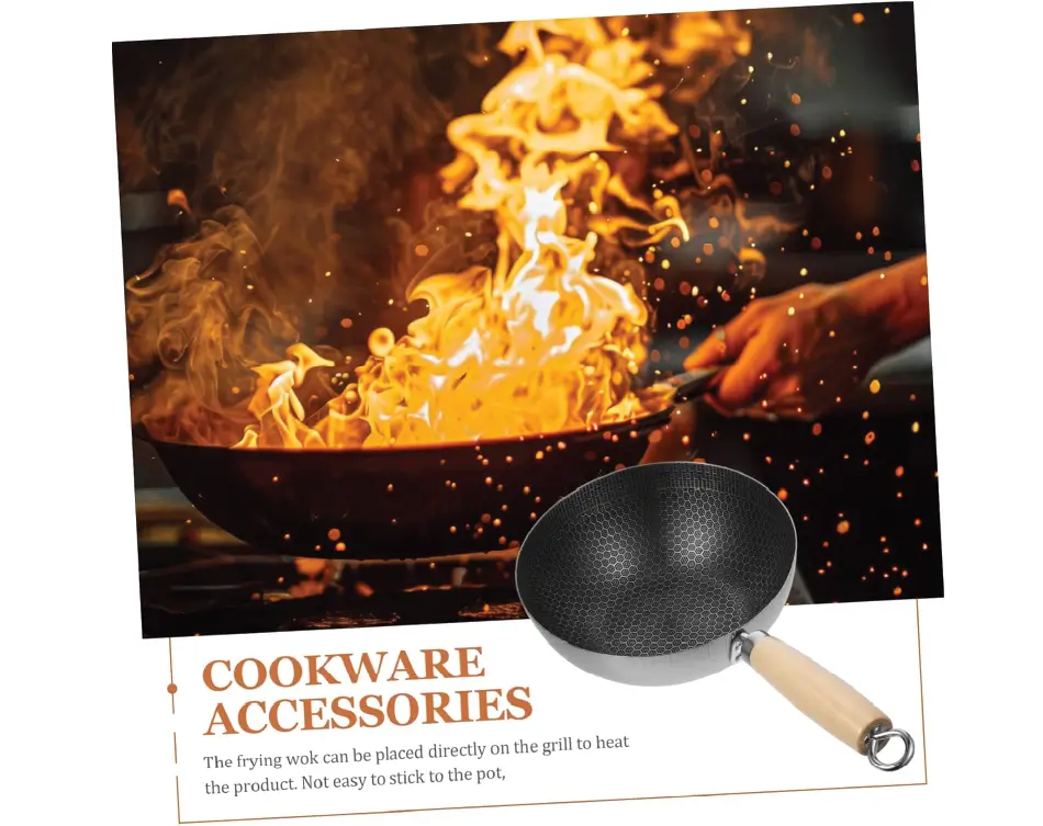 Aminsuk premium 22cm stainless honeycomb frypan with long lasting non stick