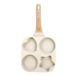4 cup non stick aluminum egg frying pan multi shape breakfast skillet
