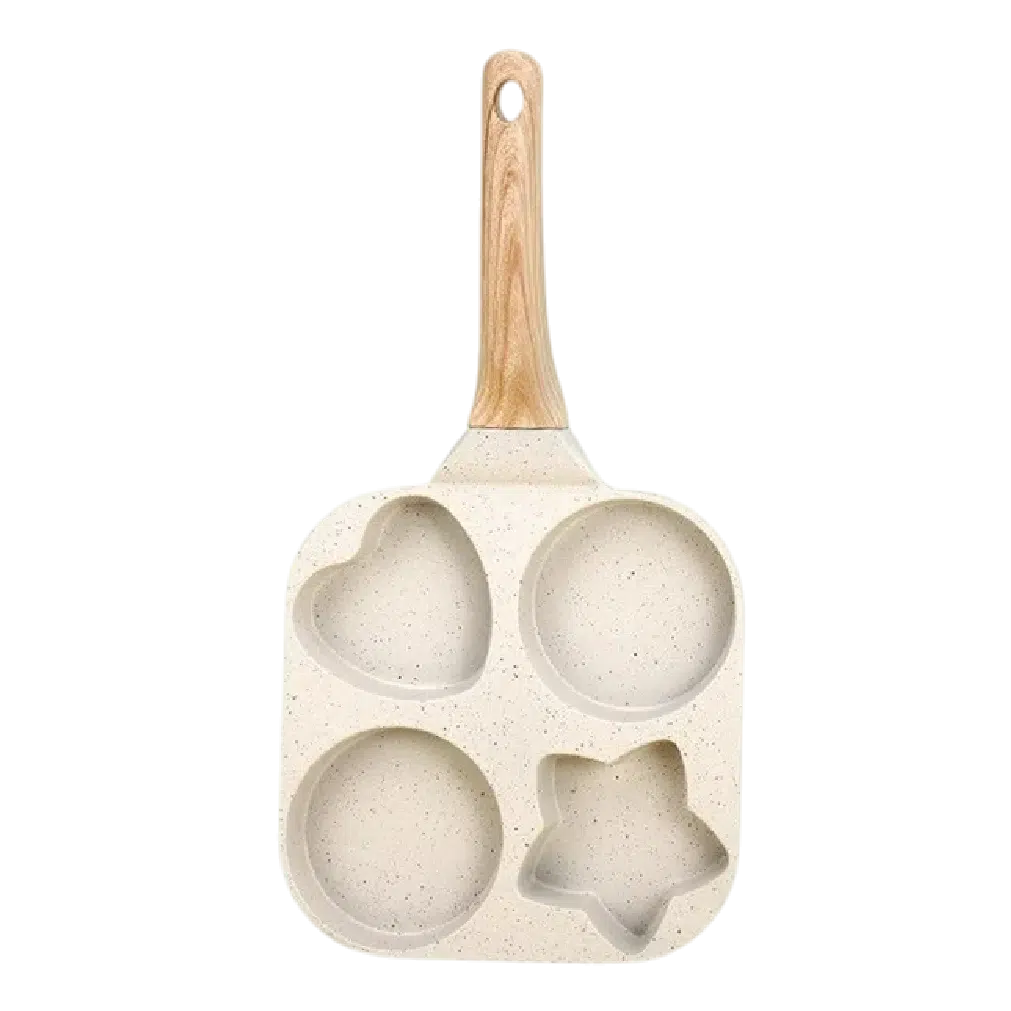 4 cup non stick aluminum egg frying pan multi shape breakfast skillet