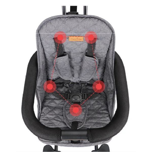 AeroLite Baby Pram with strong aluminum alloy frame