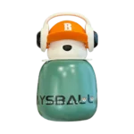 Aminsuk BearThermo kids insulated water bottle with straw for school