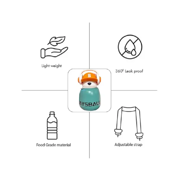 Aminsuk insulated school water bottle for kids