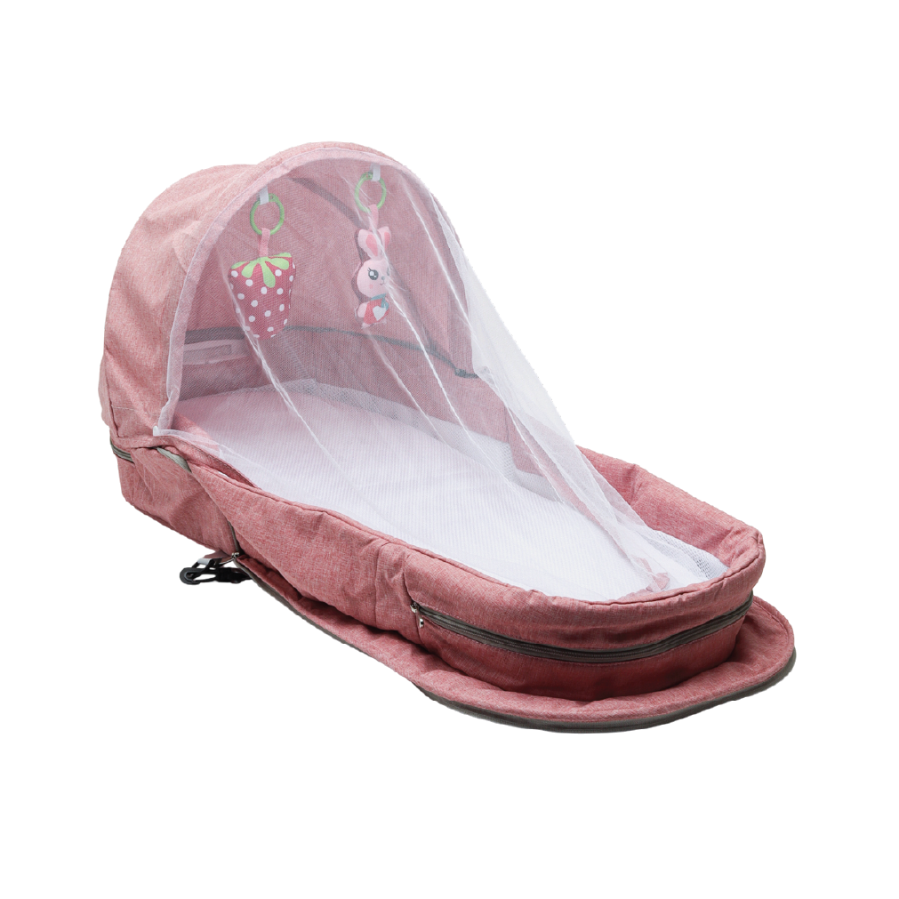 Aminsuk DreamNest 2 in 1 portable baby travel bed with mosquito net
