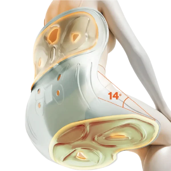 Ergonomic back support cushion by Aminsuk for office chair and car seat