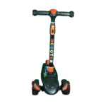 Aminsuk GlowRide 3-wheel LED kids kick scooter with adjustable handlebar and foldable design