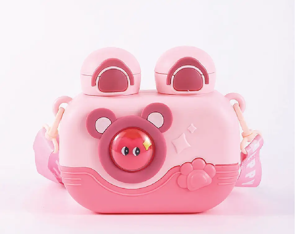 Kids travel water bottle 700ml with straw