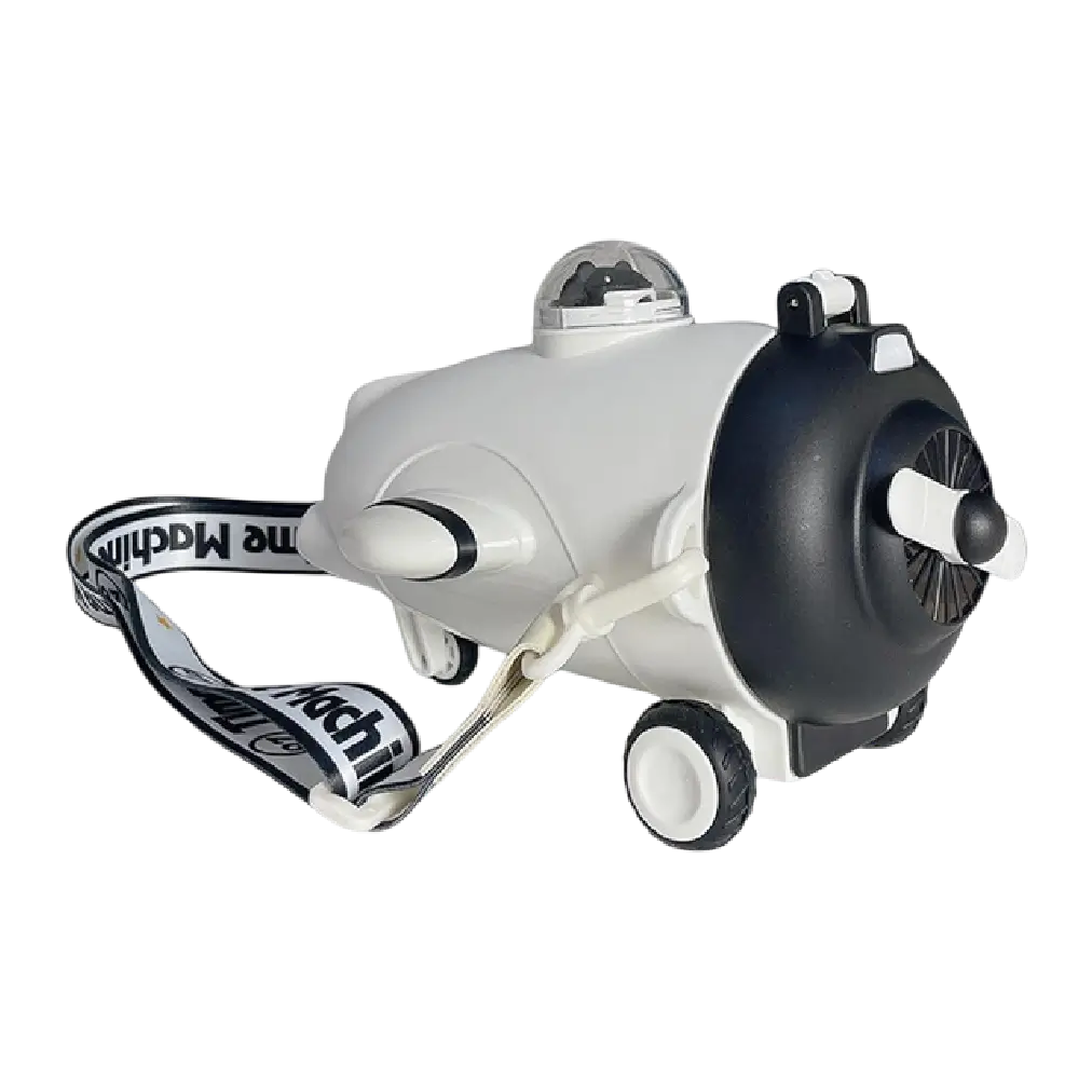 Aminsuk SkyPilot kids airplane water bottle with straw and strap