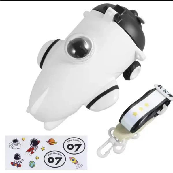 Kids straw water bottle airplane shape by Aminsuk