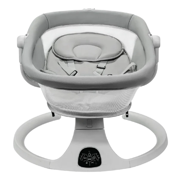 Grey electric baby swing cradle