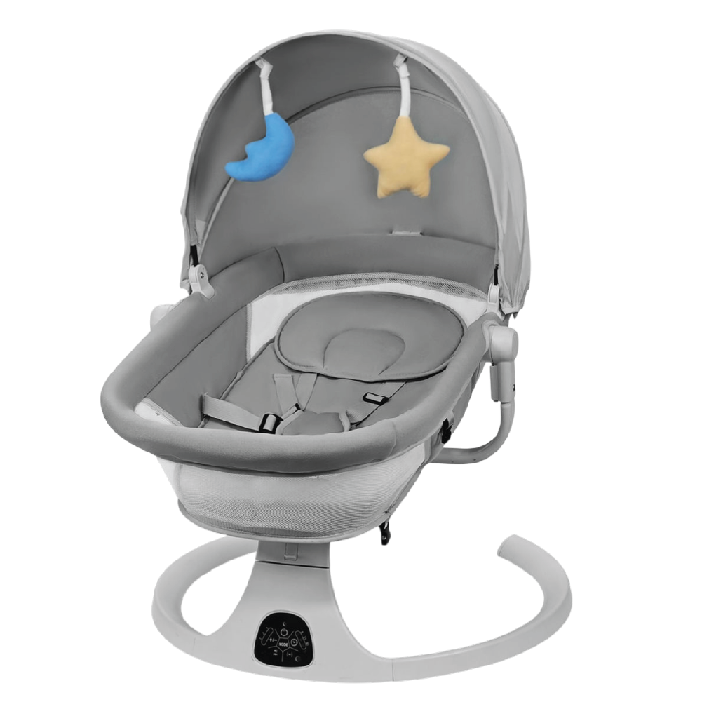 Smart electric baby swing cradle with remote control