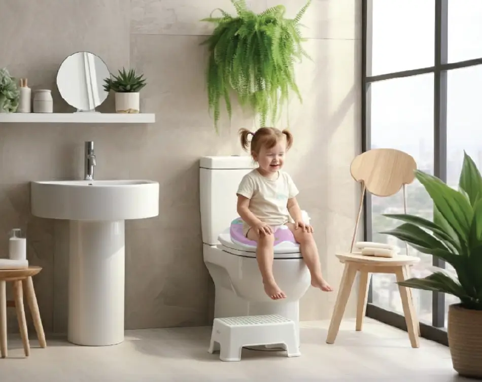 Baby potty training seat soft cushion design