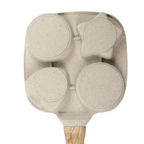 4-cup egg frying pan with heart and star shapes