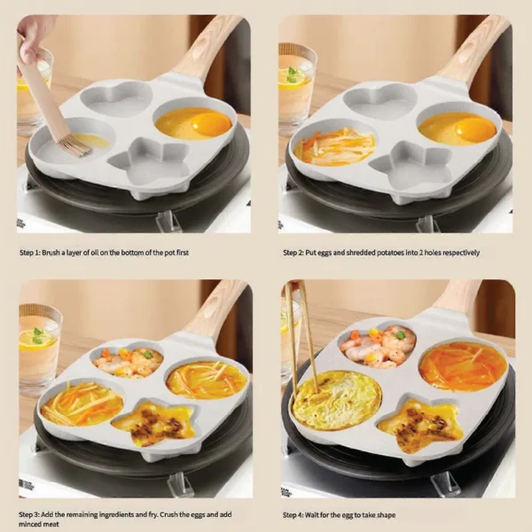 premium non stick aluminum frying pan for breakfast