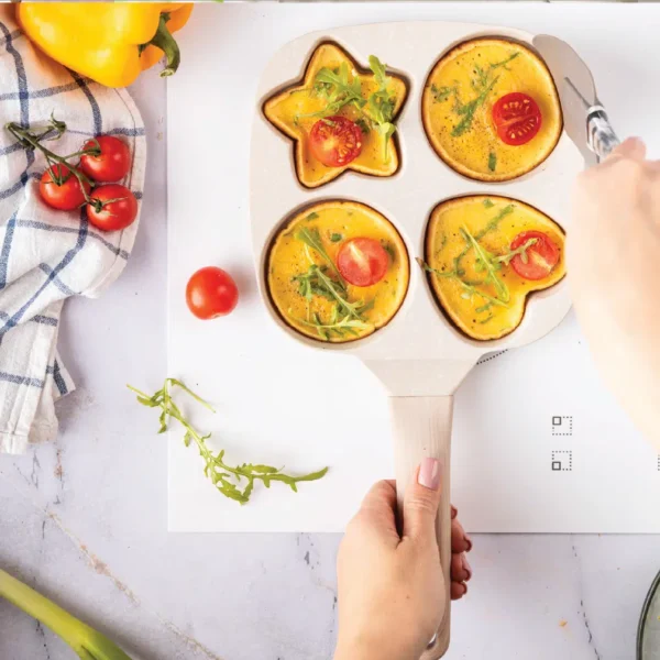 smart kitchen 4 cup egg frying pan non stick