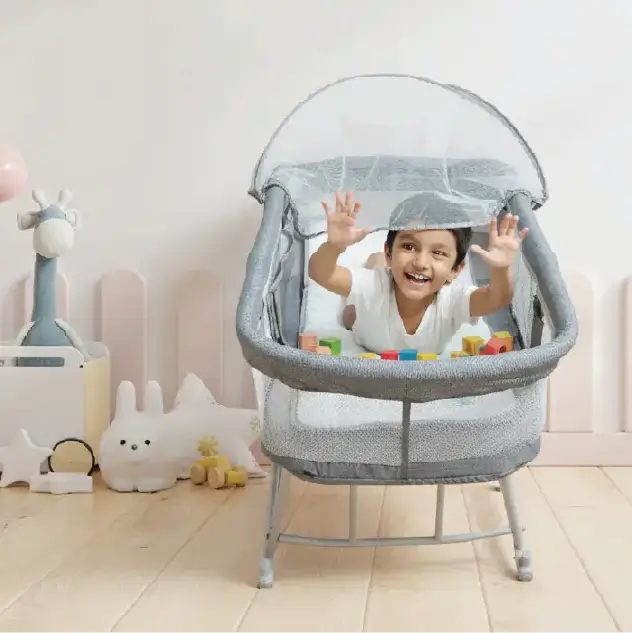 Aminsuk ComfortNest 2-in-1 portable rocking baby cradle safe cozy sleep for infants