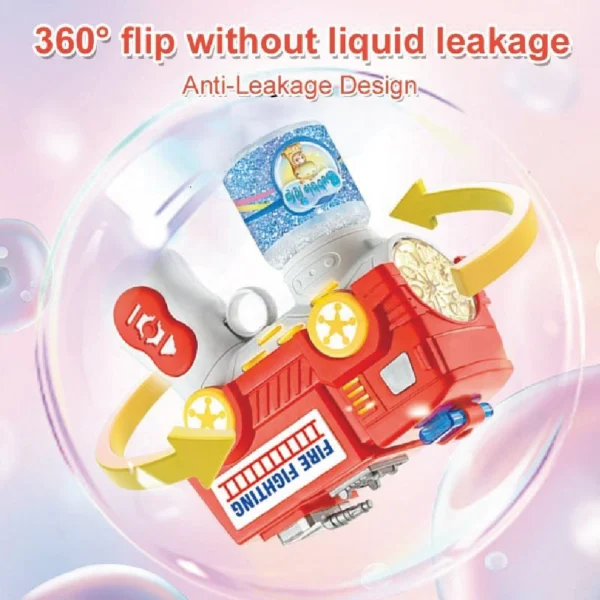 electric bubble gun fire truck design for kids
