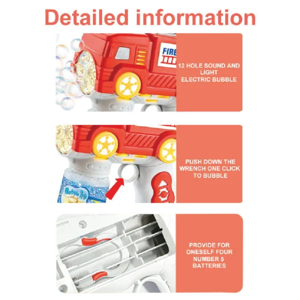 safe electric bubble gun for kids