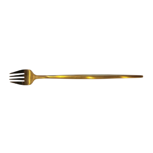 French style gold dinner fork set Aminsuk
