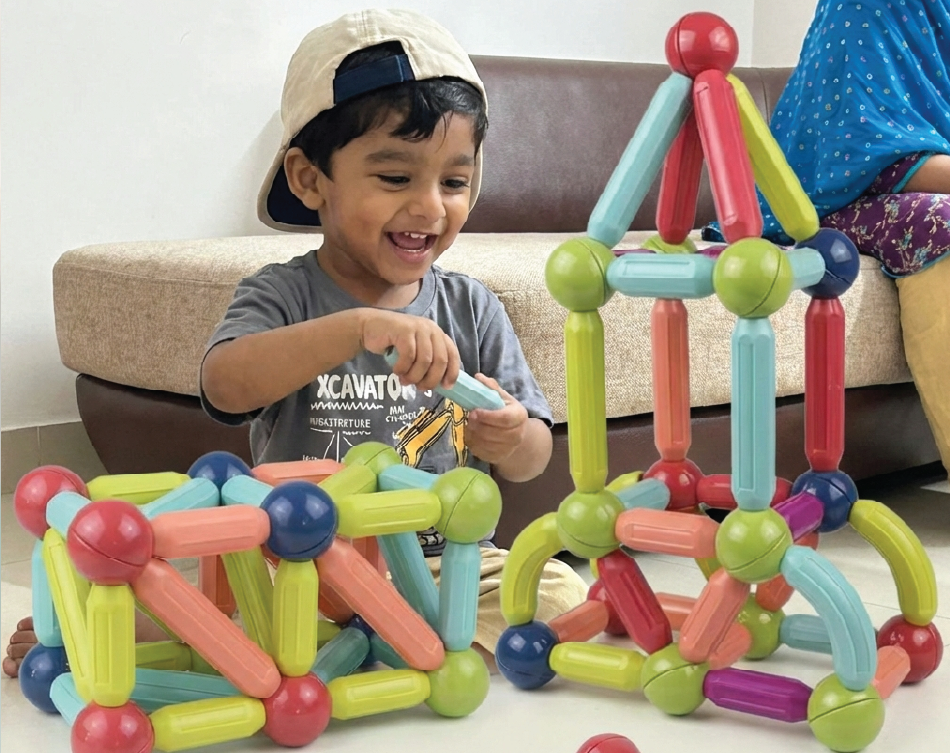 magnetic stick and ball set for kids