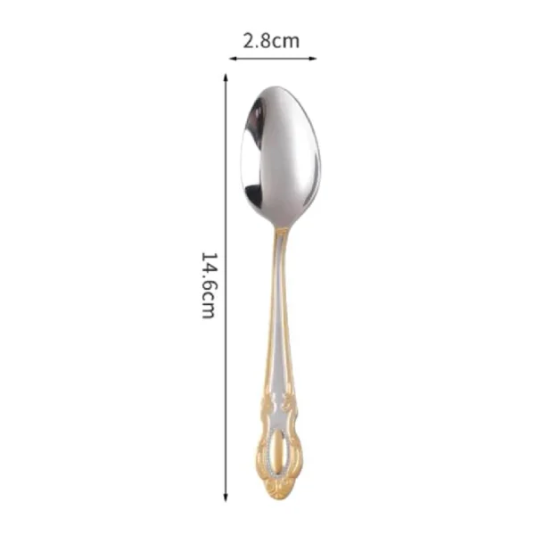 Stainless steel tea spoon set for dining table