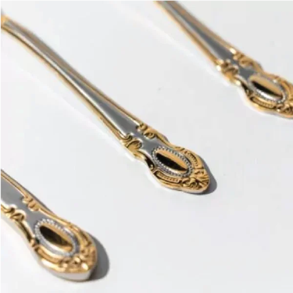 Modern design stainless steel tea spoon set 6 pcs