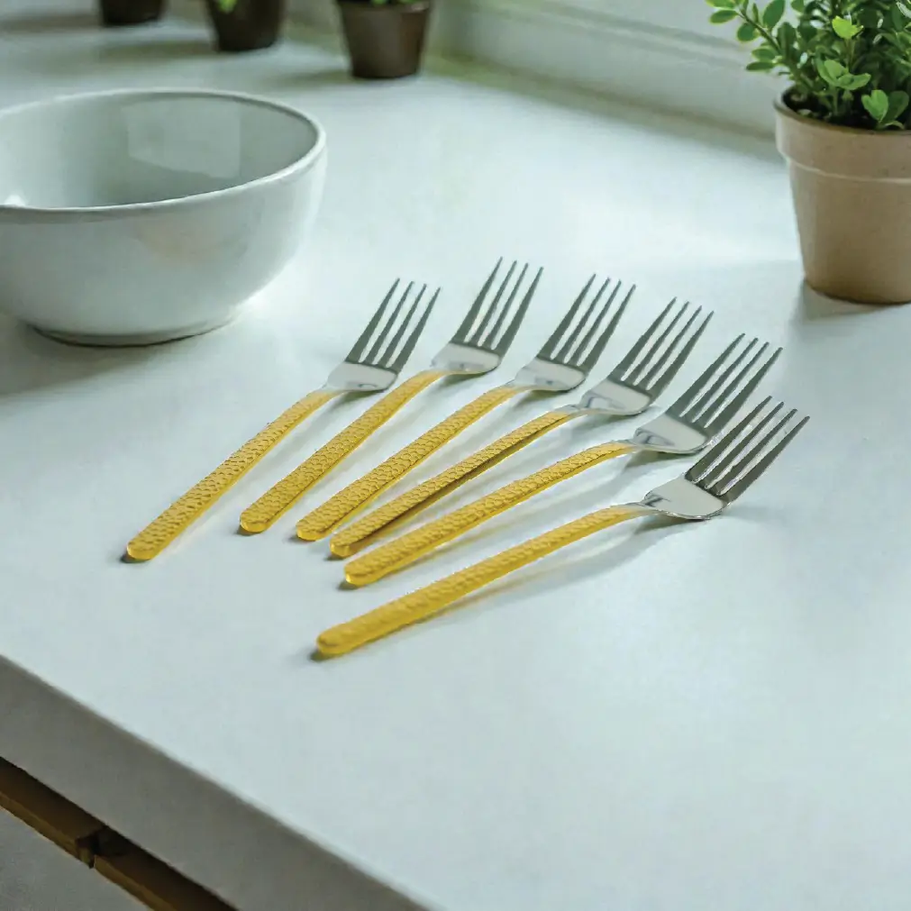 Classic gold stainless steel cutlery set