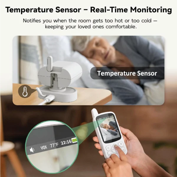 Feeding reminder setting baby monitor display